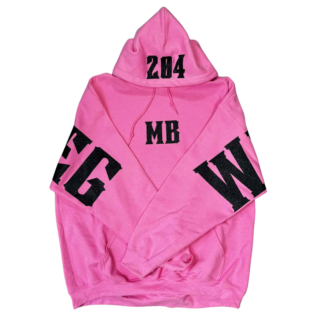 WINNIPEG hoodie - Black sparkle