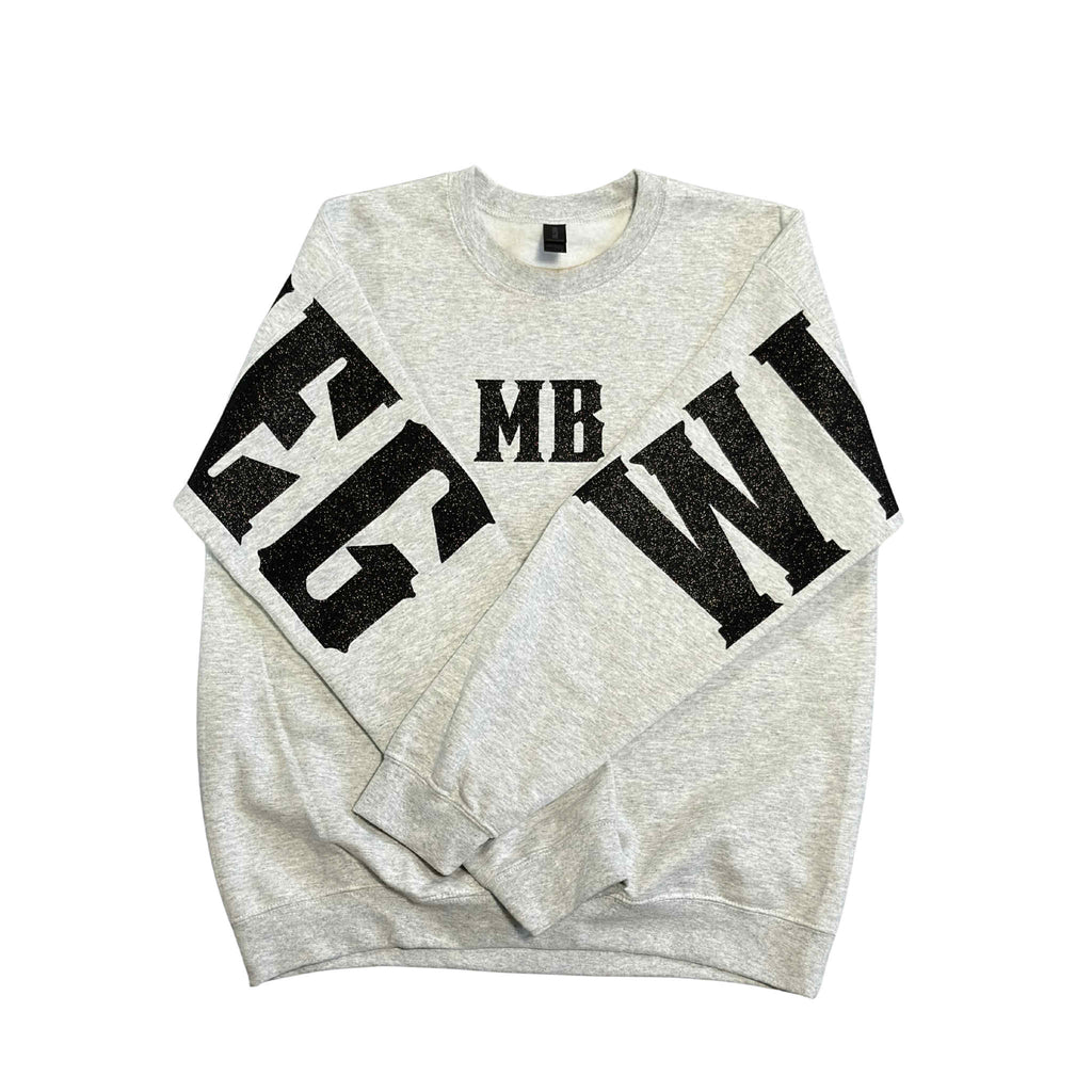 WINNIPEG crewneck - black sparkle