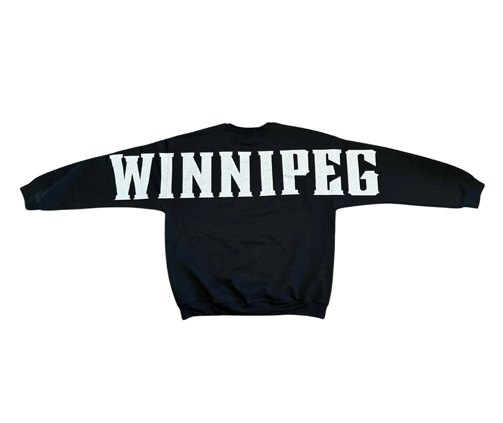 WINNIPEG crewneck - white sparkle