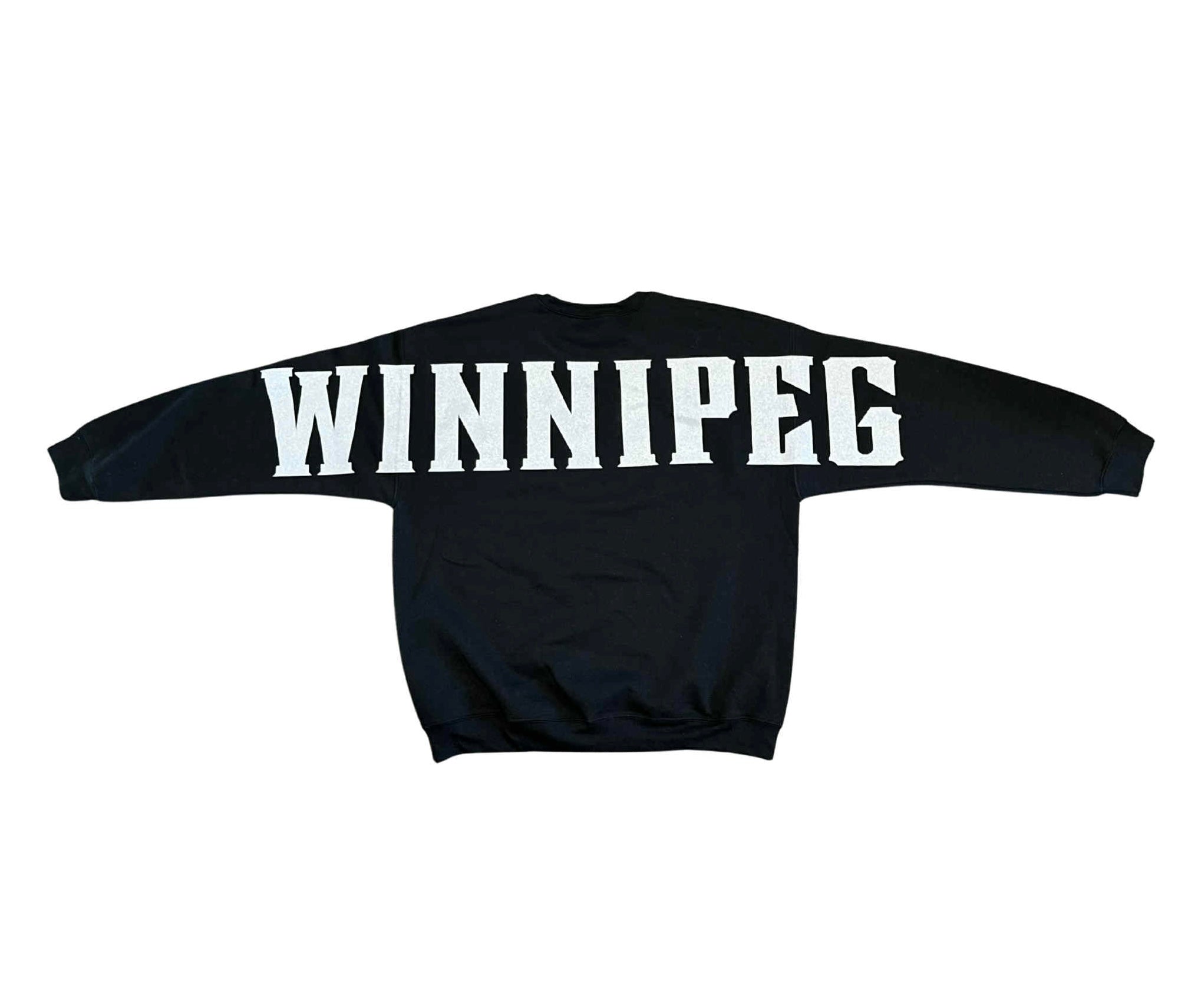 WINNIPEG crewneck - white sparkle